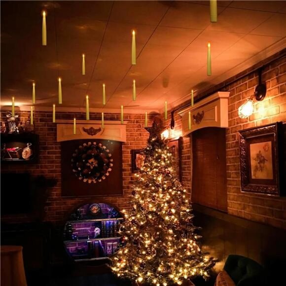 Halloween Decorations - Floating LED Candles with Remote - Picture 3 of 7